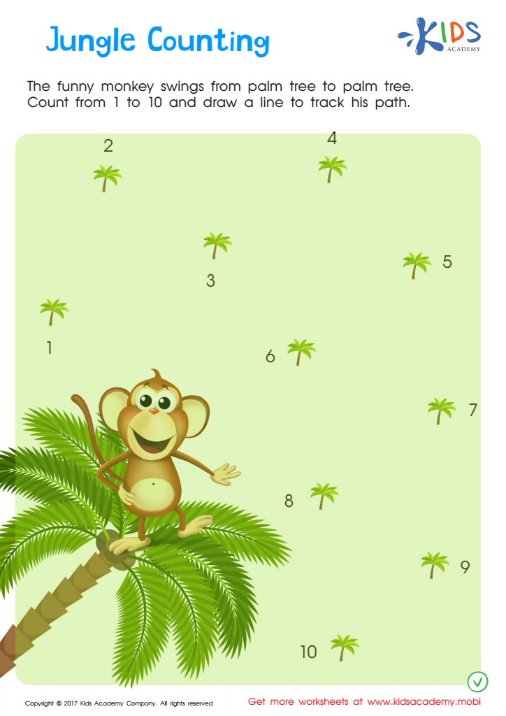 Jungle Counting Connect Dots Worksheet Answer Key