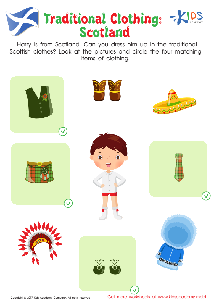 Traditional Clothing in Scotland Worksheet Answer Key