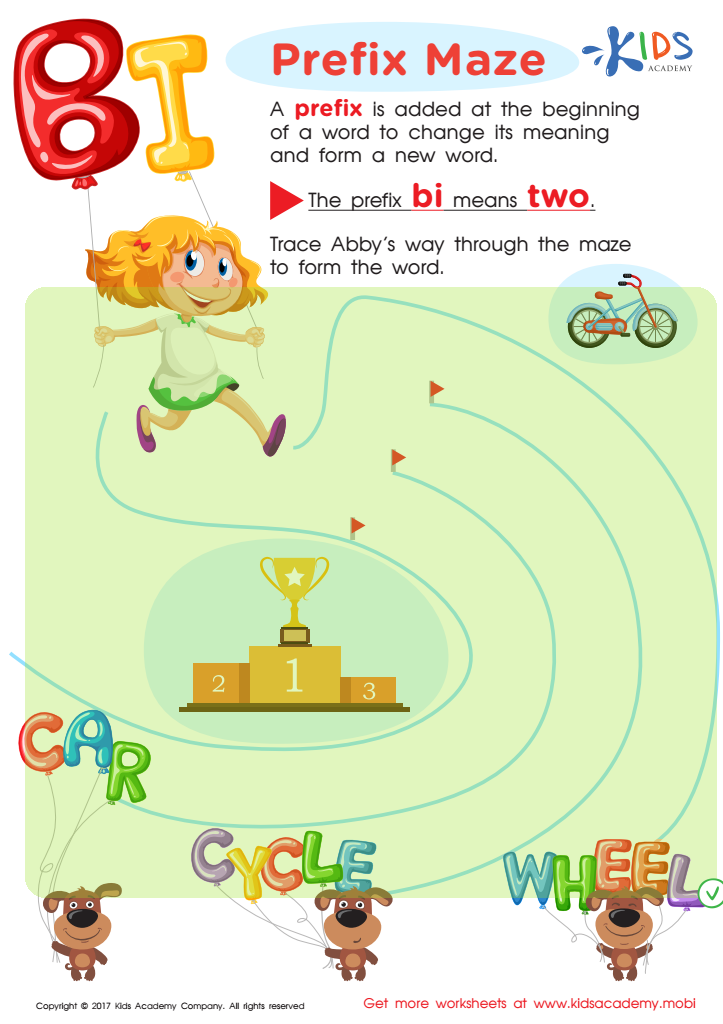 Prefix Bi Words Worksheet Answer Key