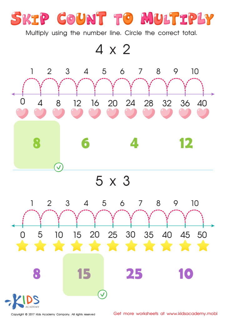 Skip Count Multiplication Worksheet Answer Key
