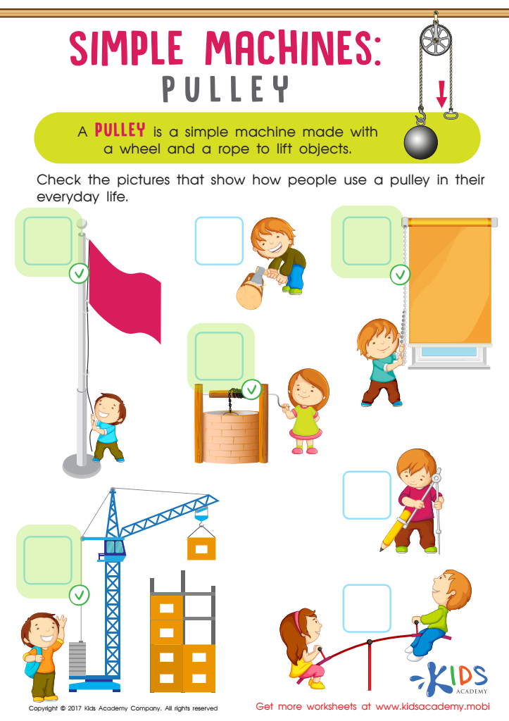 Simple Machines Pulley Worksheet Answer Key