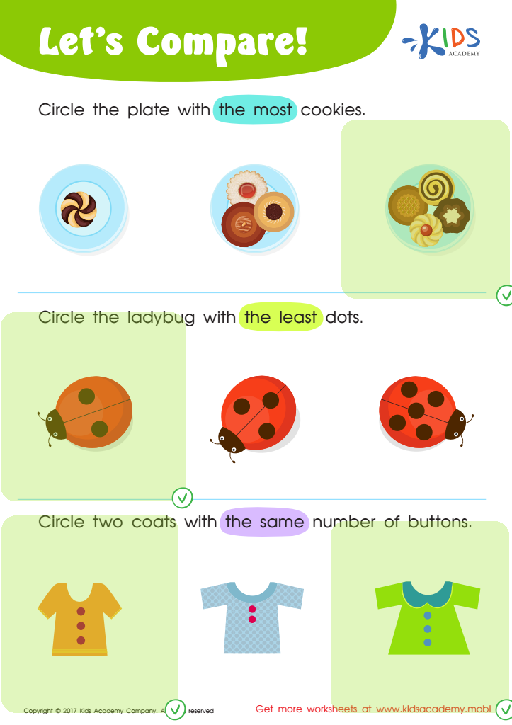 Matching: Classifying Toys by Size Interactive Worksheet Answer Key