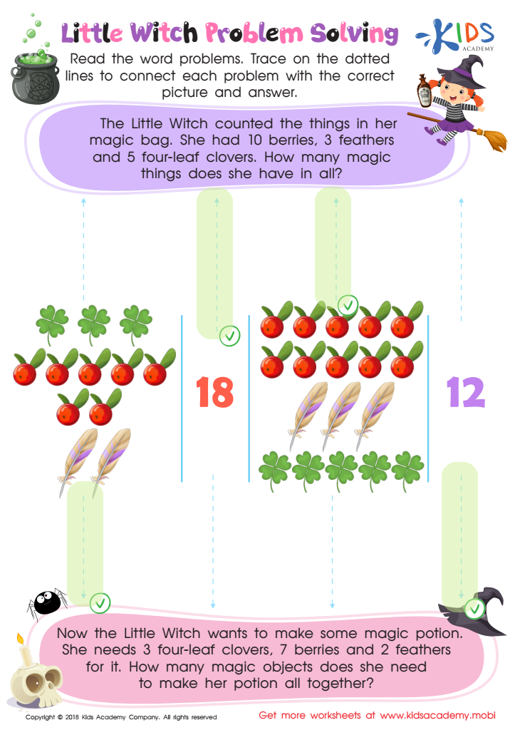Little Witch Problem Solving Worksheet Answer Key