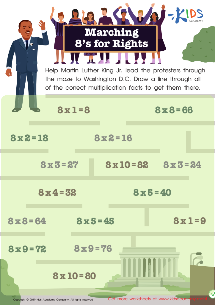 Marching 8’s for Rights Worksheet Answer Key