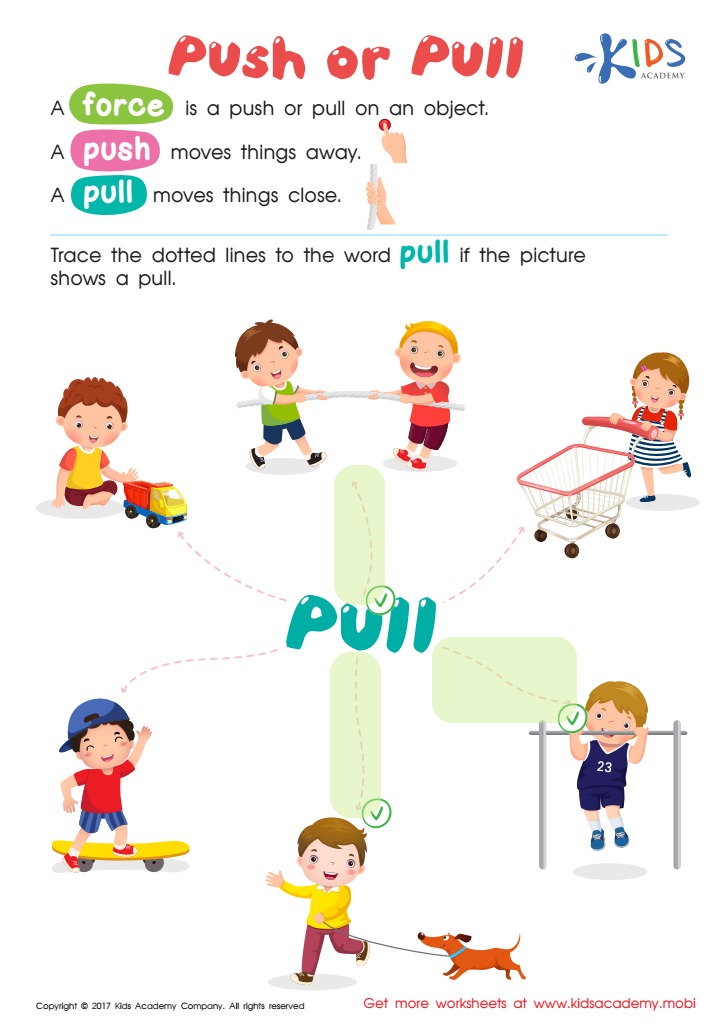 Pull or Push Worksheet Answer Key