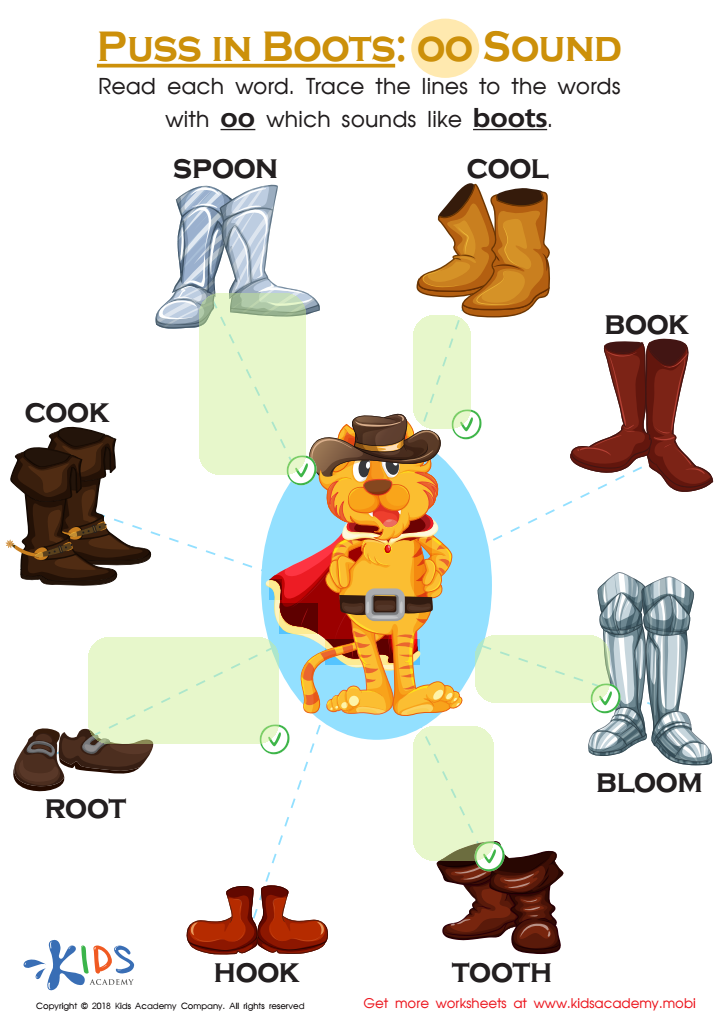 Puss in Boots: OO Sound Worksheet Answer Key