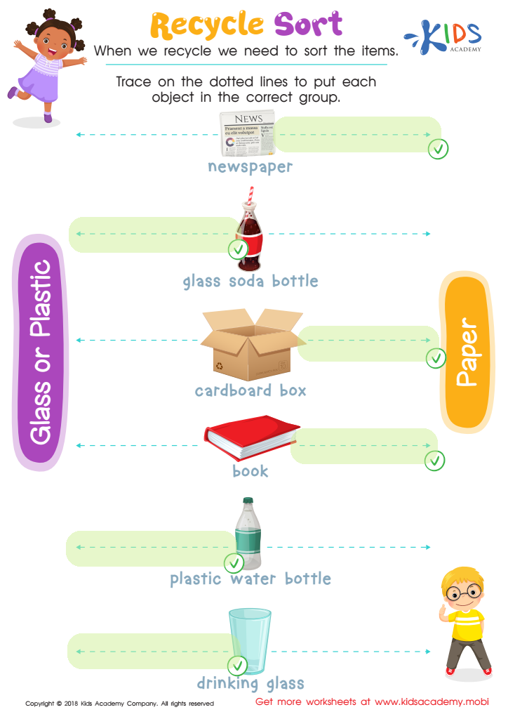 Recycle Sort Worksheet Answer Key
