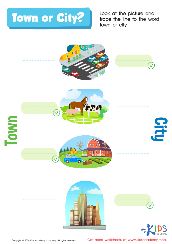 Town or City? Worksheet Answer Key