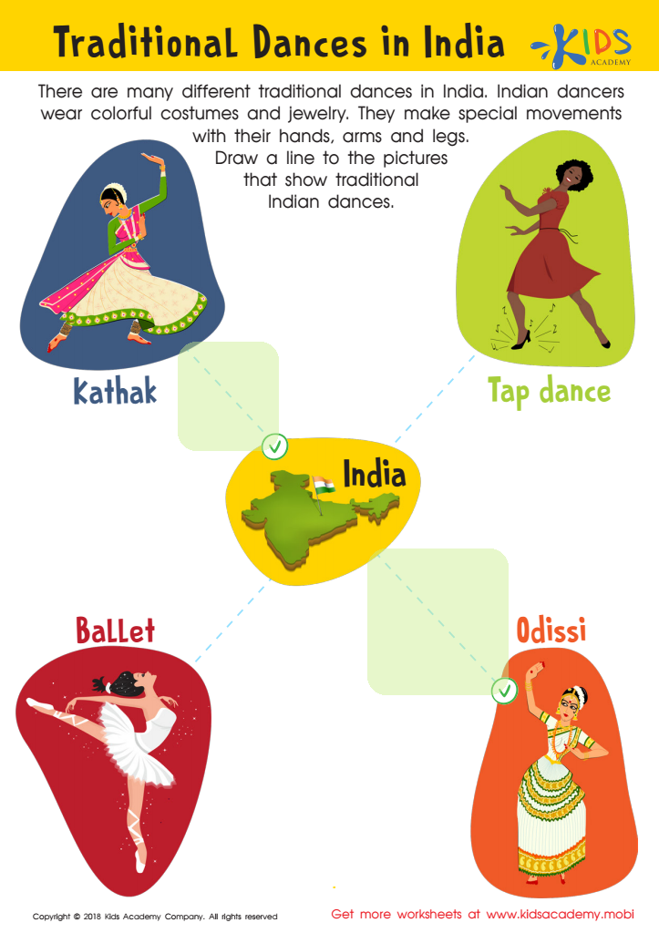 Traditional Dances in India Worksheet Answer Key