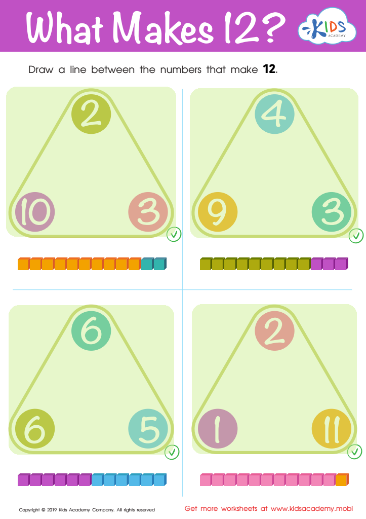 What Makes 12? Worksheet Answer Key