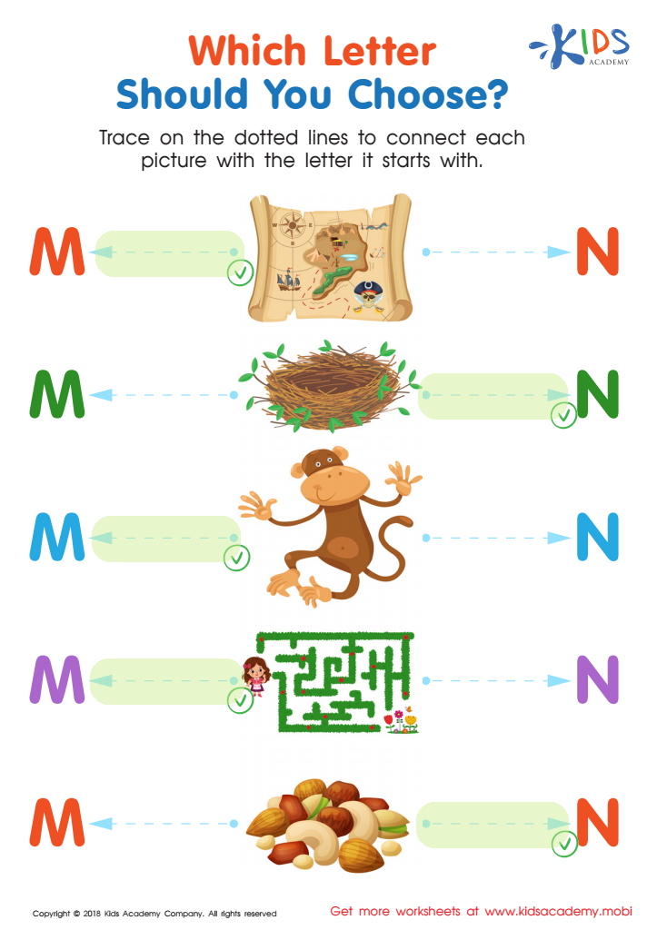 Which Letter Should you Choose? Worksheet Answer Key